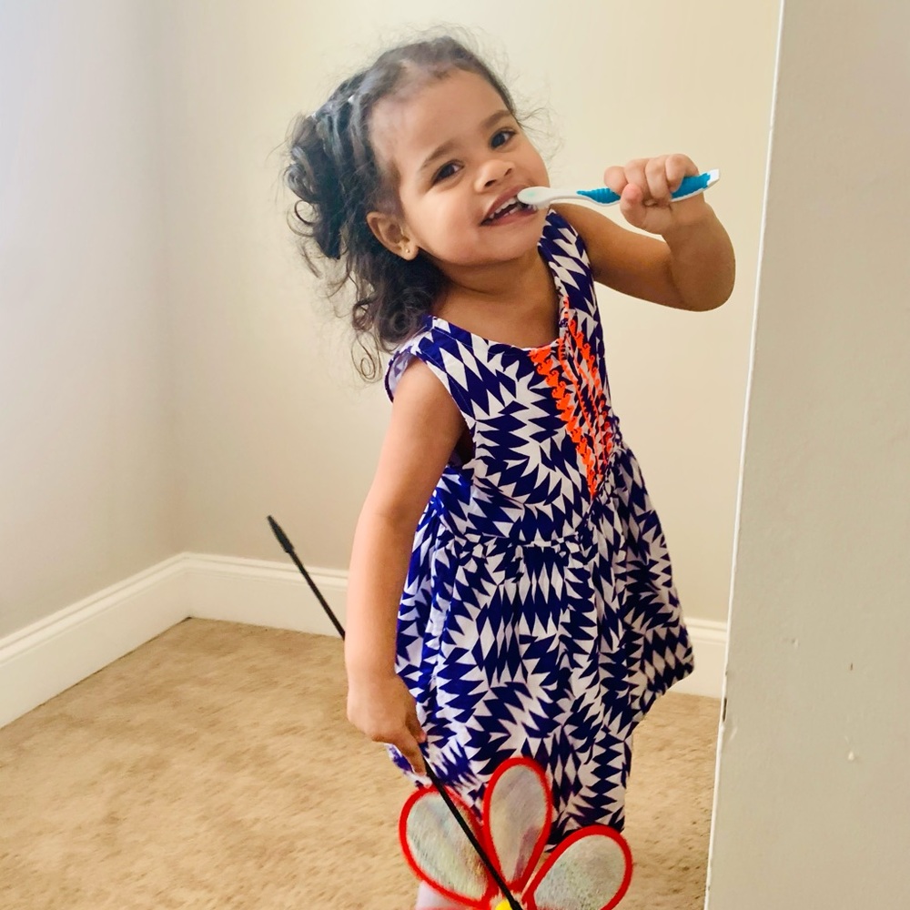 Crewcuts purple toddler girl dress
